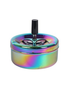 Cendrier Poussoir Shiny 9cm - Rainbow