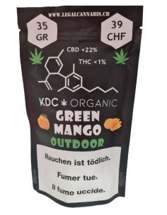 KDC Organic Green Mango Outdoor CBD 22% 35gr