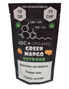 KDC Organic Green Mango Outdoor CBD 22% 10gr