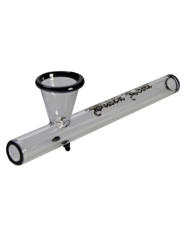 Pipe en Verre Black Leaf Shotgun 10.5cm Pipe en Verre Black Leaf Shotgun 10.5cm