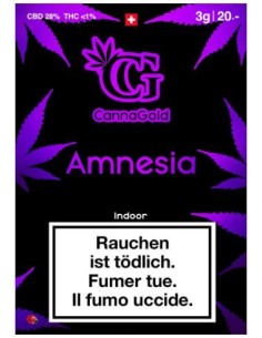 CannaGold Amnesia 3g CBD Indoor