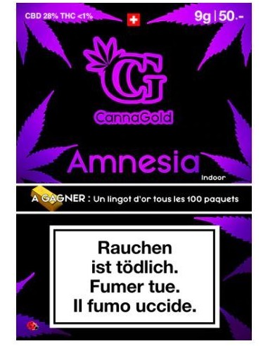 CannaGold Amnesia 9g CBD Indoor