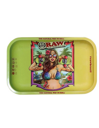 Plateau à Mix Raw Brazil en Métal 18x12.5cm Plateau à Mix Raw Brazil en Métal 18x12.5cm