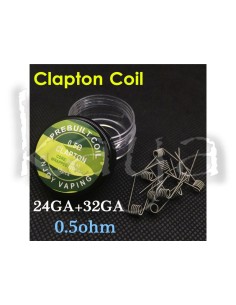 Pre Built Coil Clapton 24GA + 32 GA 0.5 Ohm